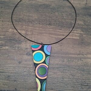 Colorful Geometric Circle Pendant Magnetic NENecklace